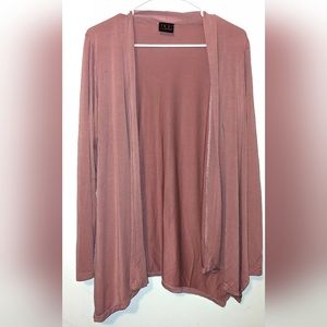 Mod Lusive Open Front Light weight Dusty Pink Knit